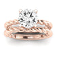 Balsam Diamond Matching Band Only (does Not Include Engagement Ring) For Ring With Round Center rosegold
