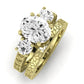 Belladonna Moissanite Matching Band Only (does Not Include Engagement Ring) For Ring With Oval Center yellowgold