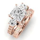 Belladonna Moissanite Matching Band Only (does Not Include Engagement Ring) For Ring With Princess Center rosegold