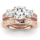 Belladonna Moissanite Matching Band Only (does Not Include Engagement Ring) For Ring With Round Center rosegold