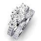 Belladonna Diamond Matching Band Only (does Not Include Engagement Ring) For Ring With Round Center whitegold