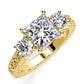 Belladonna Princess Moissanite Engagement Ring yellowgold