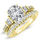 Belle Diamond Matching Band Only (engagement Ring Not Included) For Ring With Cushion Center yellowgold