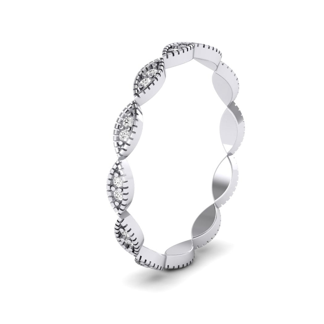 Brooklyn Round Cut Diamond Eternity Band (Clarity Enhanced) whitegold