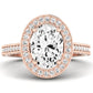 Buttercup Oval Moissanite Engagement Ring rosegold