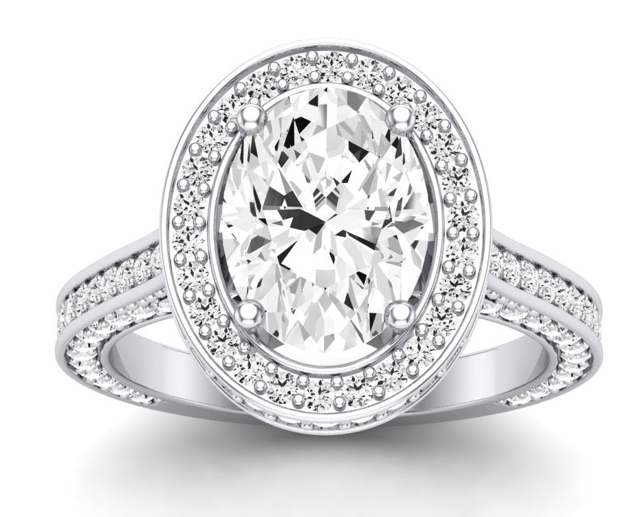 Buttercup Oval Diamond Engagement Ring (Lab Grown Igi Cert) whitegold