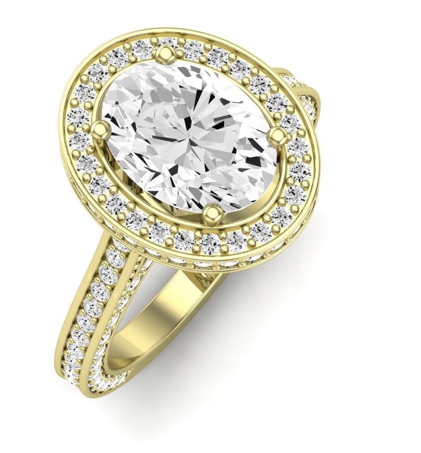 Buttercup Oval Diamond Engagement Ring (Lab Grown Igi Cert) yellowgold