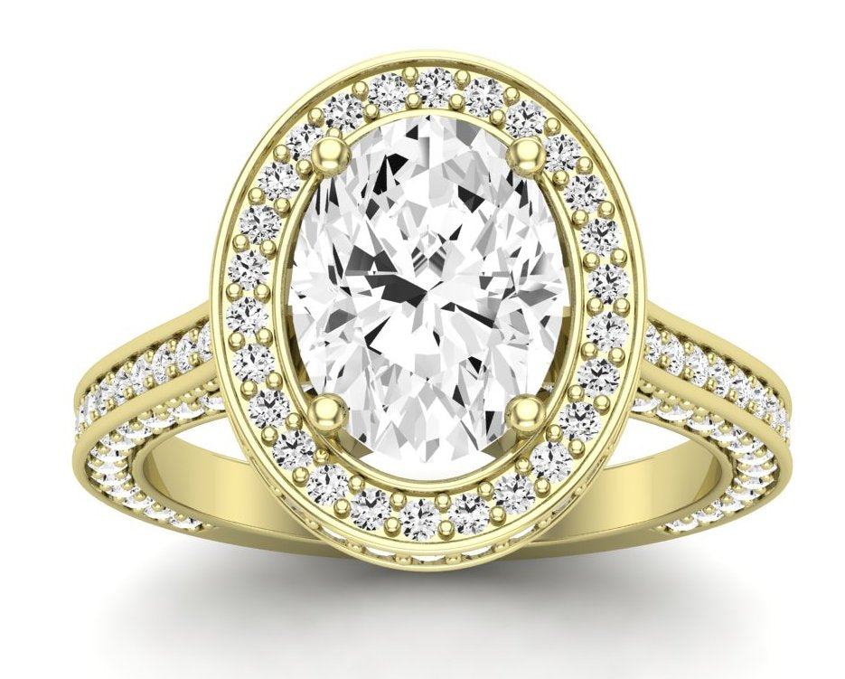 Buttercup Oval Diamond Engagement Ring (Lab Grown Igi Cert) yellowgold
