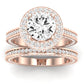 Buttercup Diamond Matching Band Only (does Not Include Engagement Ring)  For Ring With Round Center rosegold