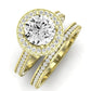 Buttercup Diamond Matching Band Only (does Not Include Engagement Ring)  For Ring With Round Center yellowgold