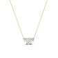 Spirea Oval Cut Diamond Accented Necklace (Clarity Enhanced) yellowgold