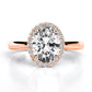 Callalily Oval Diamond Engagement Ring (Lab Grown Igi Cert) rosegold