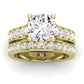 Calluna Diamond Matching Band Only (does Not Include Engagement Ring) For Ring With Cushion Center yellowgold