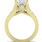 Calluna Emerald Moissanite Engagement Ring yellowgold