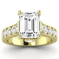 Calluna Emerald Diamond Engagement Ring (Lab Grown Igi Cert) yellowgold