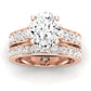 Calluna Moissanite Matching Band Only (does Not Include Engagement Ring) For Ring With Oval Center rosegold