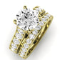 Calluna Moissanite Matching Band Only (does Not Include Engagement Ring) For Ring With Round Center yellowgold