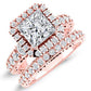 Canna Moissanite Matching Band Only (engagement Ring Not Included) For Ring With Princess Center rosegold