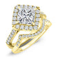 Cattleya Diamond Matching Band Only (engagement Ring Not Included) For Ring With Princess Center yellowgold