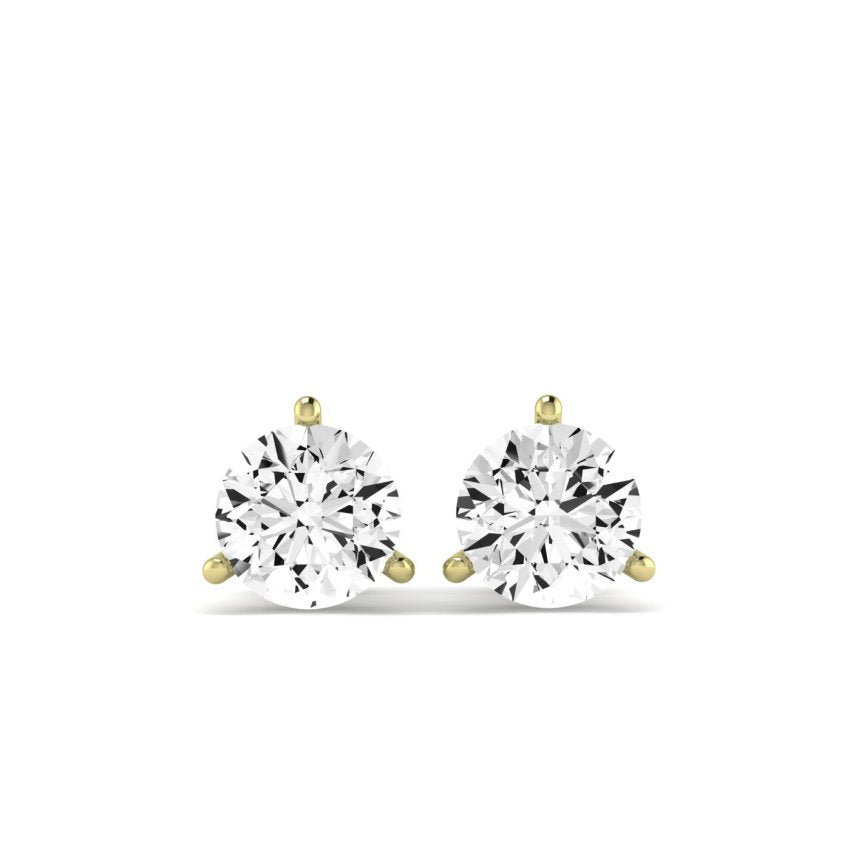 Alder Martini Diamond Stud Earrings yellowgold