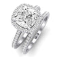 Columbine Moissanite Matching Band Only (does Not Include Engagement Ring) For Ring With Cushion Center whitegold