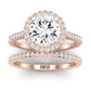 Columbine Diamond Matching Band Only (does Not Include Engagement Ring)  For Ring With Round Center rosegold