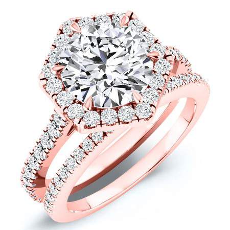 Cypress Round Diamond Bridal Set (Lab Grown Igi Cert) rosegold