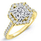 Cypress Princess Diamond Engagement Ring (Lab Grown Igi Cert) yellowgold