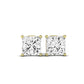 Elowen Princess Cut Diamond Stud Earrings (Clarity Enhanced) yellowgold