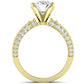 Daphne Oval Moissanite Engagement Ring yellowgold
