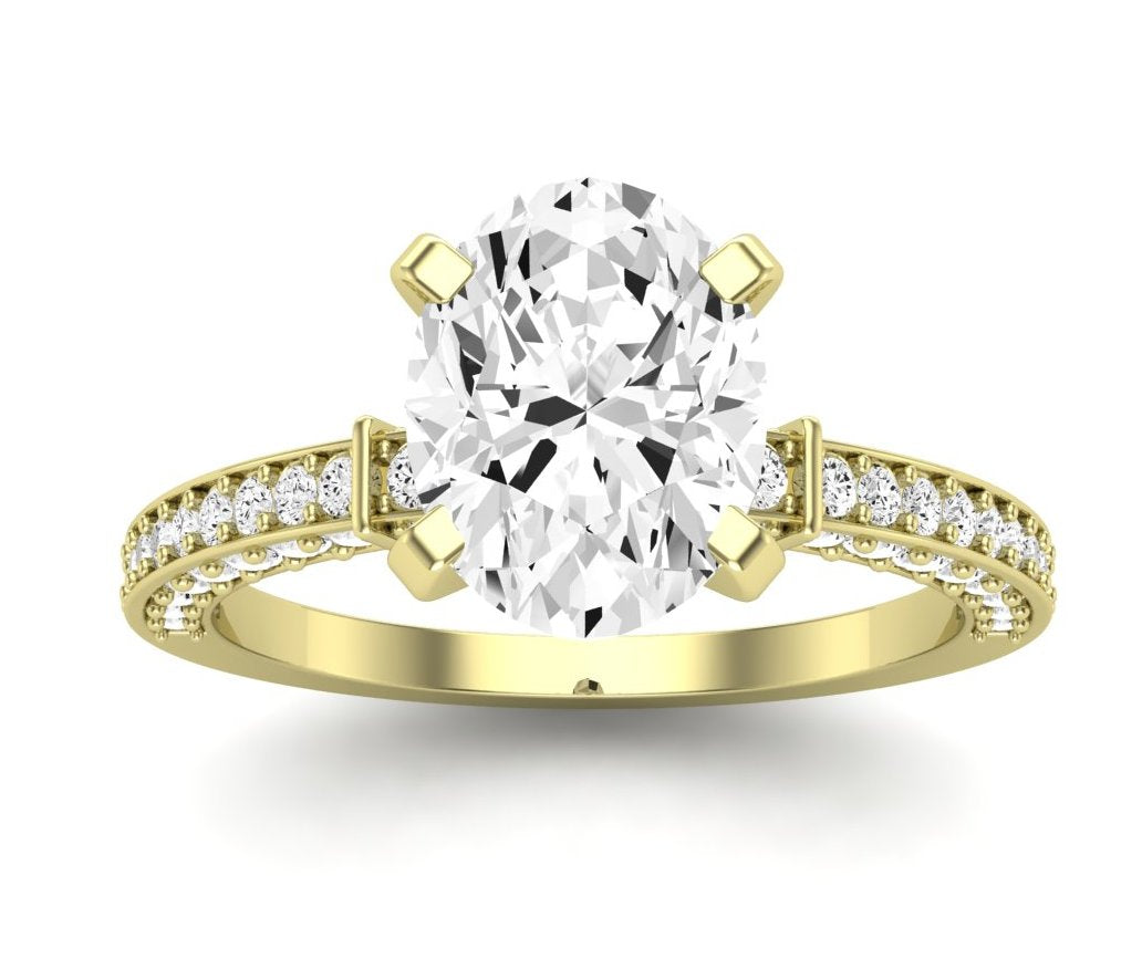 Daphne Oval Diamond Engagement Ring (Lab Grown Igi Cert) yellowgold