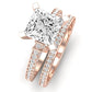 Daphne Diamond Matching Band Only (does Not Include Engagement Ring)  For Ring With Princess Center rosegold