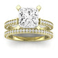 Daphne Diamond Matching Band Only (does Not Include Engagement Ring)  For Ring With Princess Center yellowgold