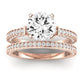 Daphne Diamond Matching Band Only (does Not Include Engagement Ring) For Ring With Round Center rosegold