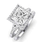 Desert Rose Moissanite Matching Band Only (engagement Ring Not Included) For Ring With Princess Center whitegold