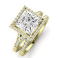 Desert Rose Moissanite Matching Band Only (engagement Ring Not Included) For Ring With Princess Center yellowgold