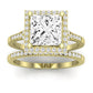 Desert Rose Moissanite Matching Band Only (engagement Ring Not Included) For Ring With Princess Center yellowgold
