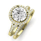 Desert Rose Diamond Matching Band Only (engagement Ring Not Included) For Ring With Round Center yellowgold