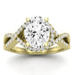 Dianella Oval Diamond Engagement Ring (Lab Grown Igi Cert) yellowgold