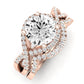 Dianella Diamond Matching Band Only (does Not Include Engagement Ring)  For Ring With Round Center rosegold