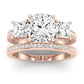 Dietes Moissanite Matching Band Only (does Not Include Engagement Ring) For Ring With Cushion Center rosegold