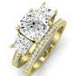 Dietes Diamond Matching Band Only (does Not Include Engagement Ring) For Ring With Cushion Center yellowgold