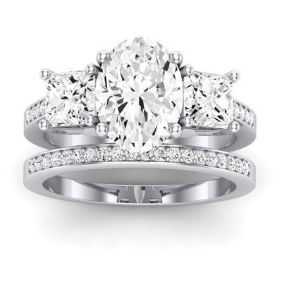 Dietes Oval Diamond Bridal Set (Lab Grown Igi Cert) whitegold