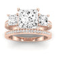 Dietes Diamond Matching Band Only (does Not Include Engagement Ring) For Ring With Princess Center rosegold