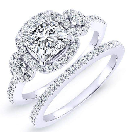 Lunaria Princess Diamond Bridal Set (Lab Grown Igi Cert) whitegold