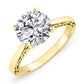 Astilbe Round Diamond Engagement Ring (Lab Grown Igi Cert) yellowgold