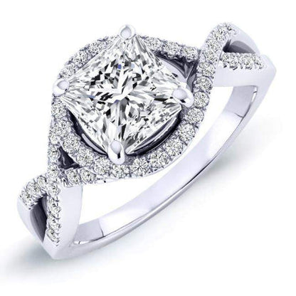 Dianella Princess Diamond Engagement Ring (Lab Grown Igi Cert) whitegold