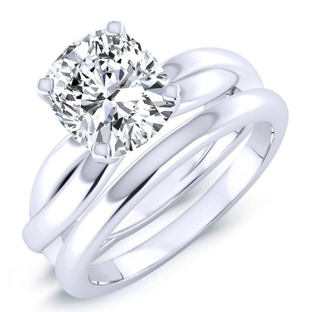 Baneberry Cushion Diamond Bridal Set (Lab Grown Igi Cert) whitegold