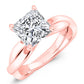 Baneberry Princess Moissanite Engagement Ring rosegold