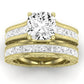 Edelweiss Diamond Matching Band Only (does Not Include Engagement Ring) For Ring With Cushion Center yellowgold